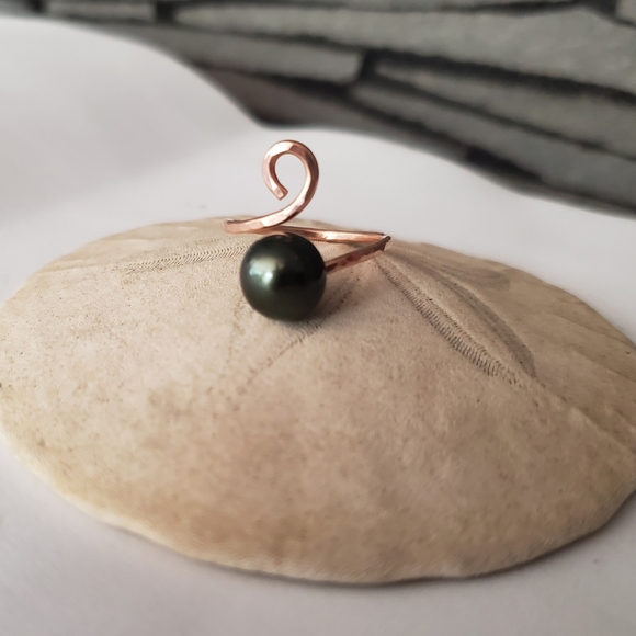 treasure tide jewelry Jewelry - Made to order tahitian pearl ring gold filled